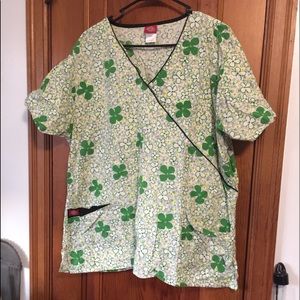 Dickies all cotton scrub top 2x no back ties